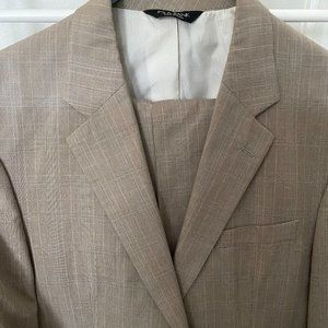 Tailored Men's Suit - Stone - Plaid - Jos. A. Bank